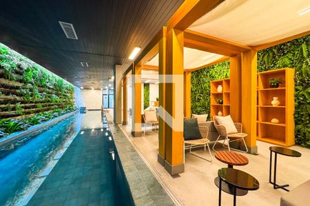 Studio para alugar com 23m², 1 quarto e sem vaga Studio para alugar com 23m², 1 quarto e sem vagaPiscina