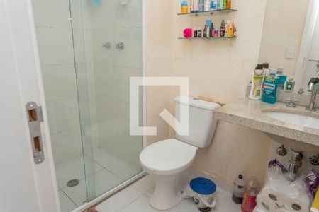 Apartamento à venda com 86m², 3 quartos e 2 vagasBanheiro da suíte 