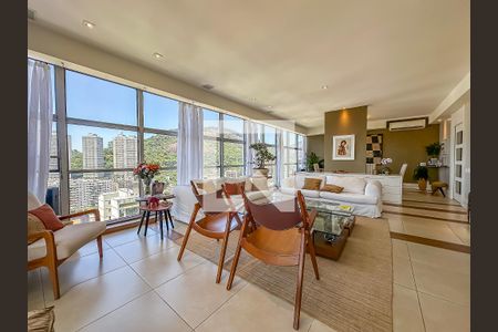 Sala de apartamento à venda com 4 quartos, 200m² em Botafogo, Rio de Janeiro