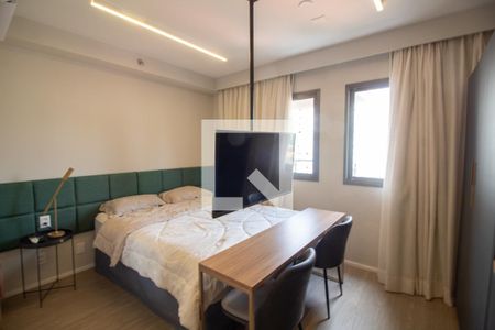 Sala / Quarto - Studio de kitnet/studio à venda com 1 quarto, 25m² em Santo Amaro, São Paulo
