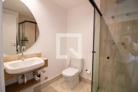 Banheiro de kitnet/studio à venda com 1 quarto, 25m² em Santo Amaro, São Paulo