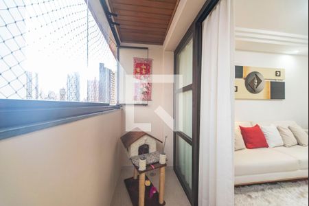 Varanda da Sala de apartamento à venda com 3 quartos, 176m² em Vila Bastos, Santo André