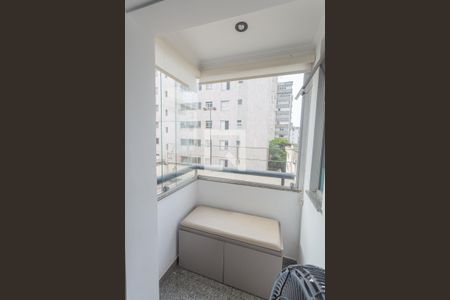 Varanda da Suíte de apartamento à venda com 3 quartos, 110m² em Santo Antônio, Belo Horizonte