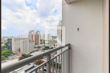 Varanda da Sala de apartamento para alugar com 1 quarto, 27m² em Jardim Caravelas, São Paulo