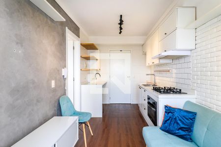 Sala de apartamento para alugar com 1 quarto, 27m² em Jardim Caravelas, São Paulo