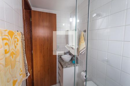 Banheiro da Suíte de apartamento à venda com 3 quartos, 57m² em Silveira, Belo Horizonte