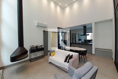 Sala de casa de condomínio para alugar com 3 quartos, 229m² em Swiss Park, Campinas