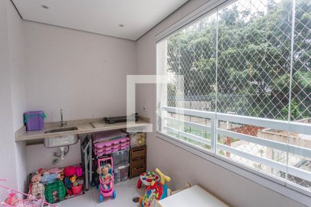 Varanda da sala  de apartamento à venda com 3 quartos, 85m² em Centro, Diadema