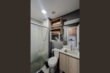 Banheiro de apartamento para alugar com 1 quarto, 27m² em Cambuci, São Paulo