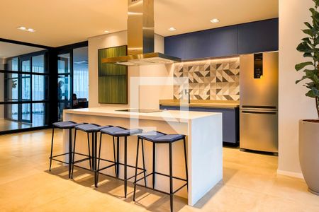 Studio à venda com 27m², 1 quarto e sem vagaÁrea gourmet