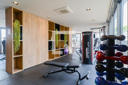 Apartamento para alugar com 25m², 1 quarto e sem vaga Apartamento para alugar com 25m², 1 quarto e sem vagaÁrea comum - Academia