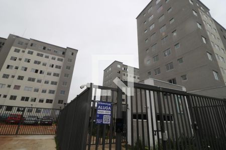 Apartamento para alugar com 46m², 2 quartos e sem vagaFachada e plaquinha