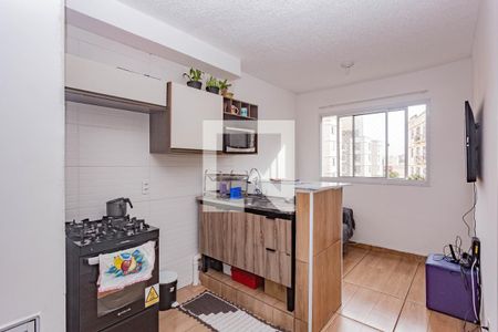 Sala e Cozinha de apartamento à venda com 1 quarto, 24m² em Jardim Santa Emilia, São Paulo