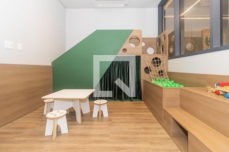 Studio para alugar com 22m², 1 quarto e sem vaga Studio para alugar com 22m², 1 quarto e sem vagaÁrea Comum - Brinquedoteca