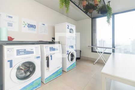 Área Comum - Lavanderia de kitnet/studio para alugar com 1 quarto, 22m² em Paraíso, São Paulo