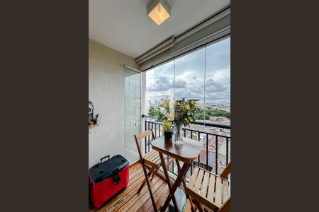 Varanda da Sala de apartamento à venda com 2 quartos, 64m² em Brás, São Paulo
