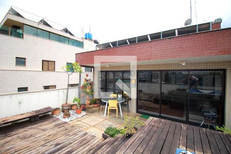 Varanda cobertura de apartamento à venda com 3 quartos, 205m² em Funcionários, Belo Horizonte