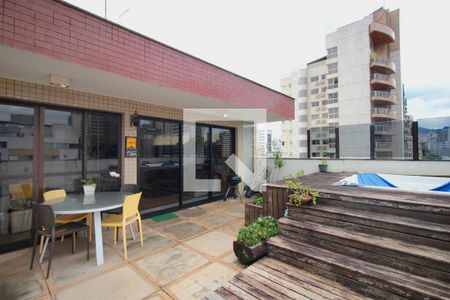 Varanda cobertura de apartamento à venda com 3 quartos, 205m² em Funcionários, Belo Horizonte