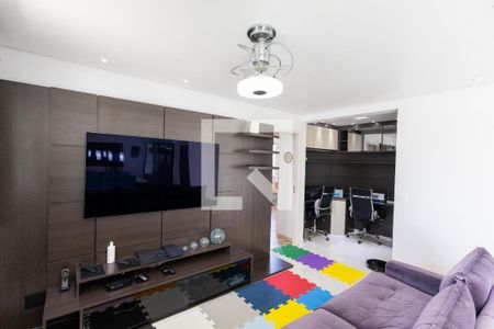 Sala de estar  de apartamento à venda com 3 quartos, 144m² em Jardim Consorcio, São Paulo