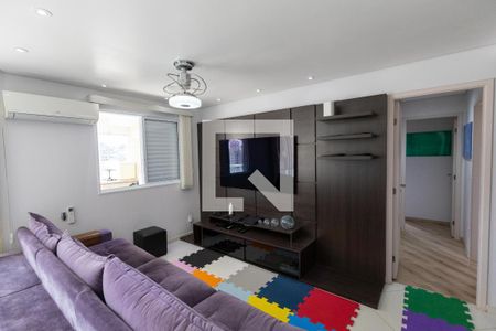 Sala de estar  de apartamento à venda com 3 quartos, 144m² em Jardim Consorcio, São Paulo