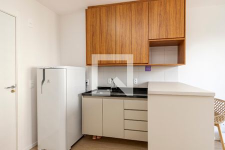 Sala/ Cozinha de apartamento à venda com 1 quarto, 30m² em Campo Belo, São Paulo