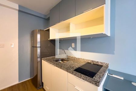 Cozinha de kitnet/studio para alugar com 1 quarto, 27m² em Vila Mariana, São Paulo
