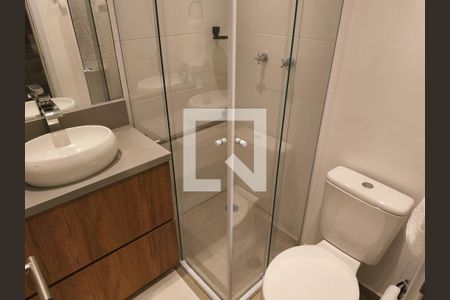 Banheiro de kitnet/studio à venda com 1 quarto, 23m² em Vila Mariana, São Paulo