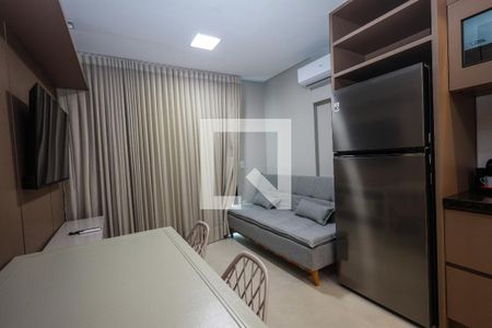 Detalhe Sala de apartamento para alugar com 1 quarto, 40m² em Setor Bueno, Goiânia