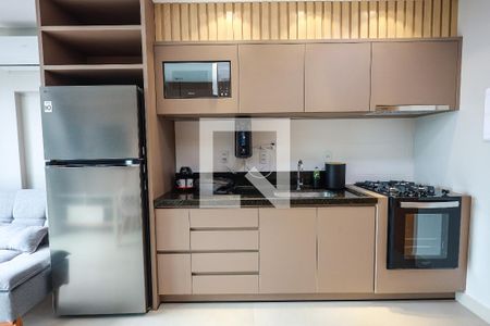 Cozinha de apartamento para alugar com 1 quarto, 40m² em Setor Bueno, Goiânia