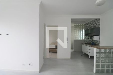 Sala de apartamento para alugar com 1 quarto, 47m² em Jardim Ana Maria, Guarujá
