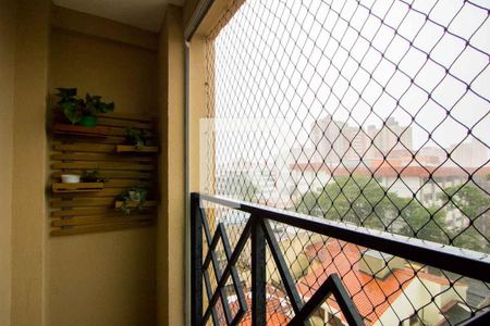 Varanda da sala de apartamento à venda com 3 quartos, 80m² em Vila Santa Teresa, Santo André