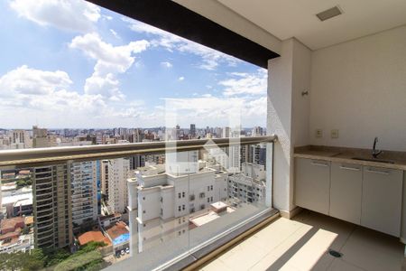 Varanda da Sala de apartamento para alugar com 1 quarto, 57m² em Cambuí, Campinas