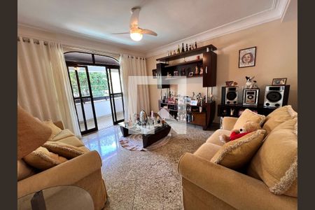 Sala de casa de condomínio à venda com 5 quartos, 340m² em Anil, Rio de Janeiro