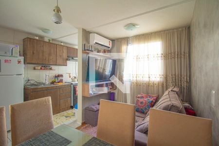 Sala/Cozinha de apartamento à venda com 2 quartos, 44m² em Mato Grande, Canoas