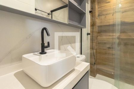 Studio para alugar com 29m², 1 quarto e sem vaga Studio para alugar com 29m², 1 quarto e sem vagaBanheiro