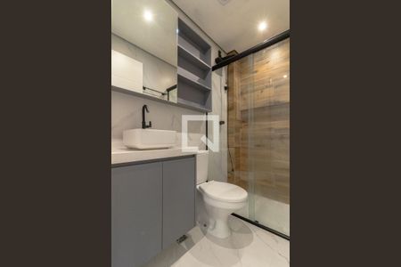 Studio para alugar com 29m², 1 quarto e sem vaga Studio para alugar com 29m², 1 quarto e sem vagaBanheiro