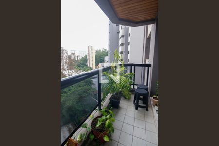 Varanda da Sala de apartamento à venda com 4 quartos, 128m² em Vila Andrade, São Paulo