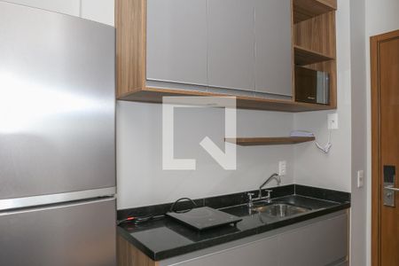 Cozinha de kitnet/studio para alugar com 1 quarto, 24m² em Perdizes, São Paulo