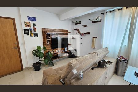 Sala de apartamento à venda com 3 quartos, 72m² em Santo Antônio, Belo Horizonte