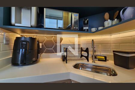 Studio para alugar com 20m², 1 quarto e sem vagaDetalhe da cozinha