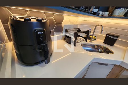 Studio para alugar com 20m², 1 quarto e sem vagaDetalhe da cozinha