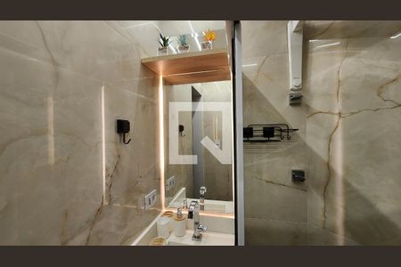 Studio para alugar com 20m², 1 quarto e sem vagaDetalhe do banheiro