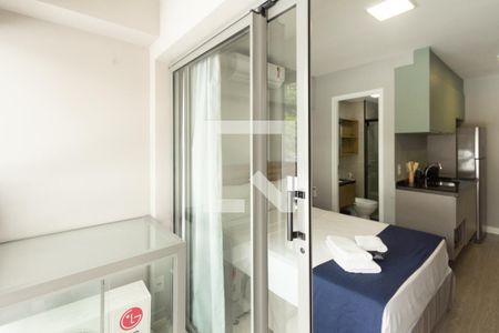 Studio para alugar com 20m², 1 quarto e sem vagaVaranda