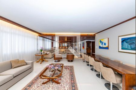 Salas de apartamento à venda com 5 quartos, 350m² em Serra, Belo Horizonte