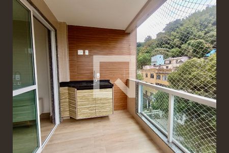 Varanda de apartamento à venda com 2 quartos, 64m² em Botafogo, Rio de Janeiro