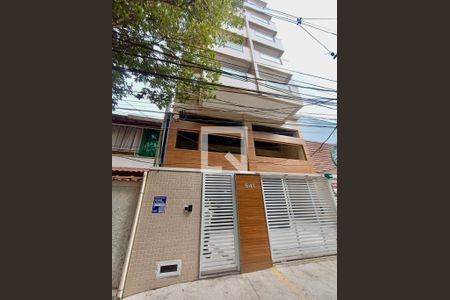Apartamento à venda com 64m², 2 quartos e 1 vagaFachada com cartaz QA