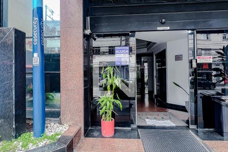 Apartamento para alugar com 40m², 1 quarto e 1 vagaFachada - Plaquinha