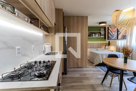 Studio para alugar com 25m², 1 quarto e sem vagaCozinha