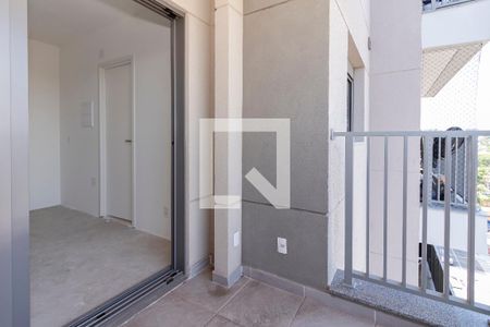 Varanda da Sala  de apartamento à venda com 1 quarto, 28m² em Chácara Santo Antônio (zona Sul), São Paulo