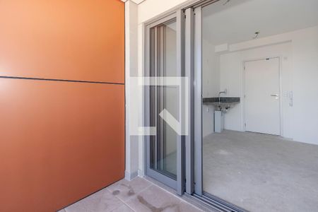 Varanda da Sala de apartamento à venda com 1 quarto, 28m² em Chácara Santo Antônio (zona Sul), São Paulo